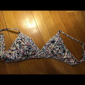 Flowered Athleta Bikini Top